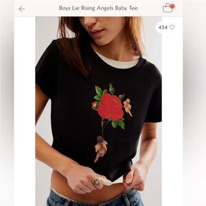 Free People x Boys Lie Rising Angels Baby Tee
